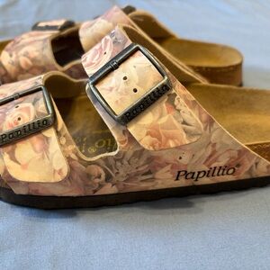 Papillio by Birkenstock Pink Floral Buckle Sandals